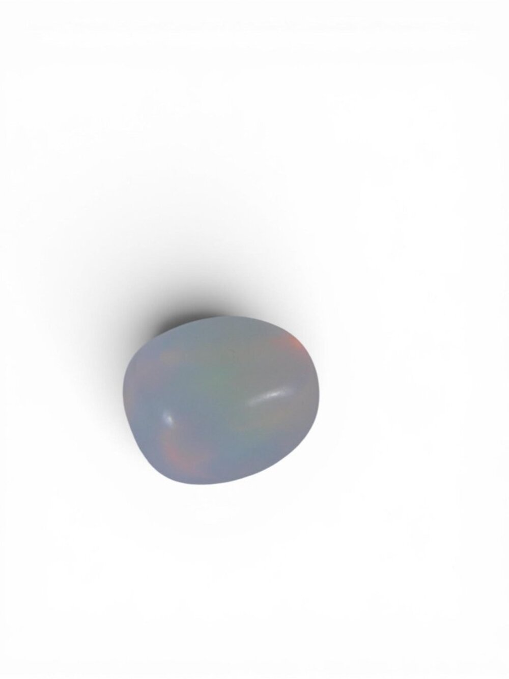 Opalite Cabochon Milky Glass Crystal Tumbled Stone 0.3 oz Gemstone Healing - Picture 3 of 10